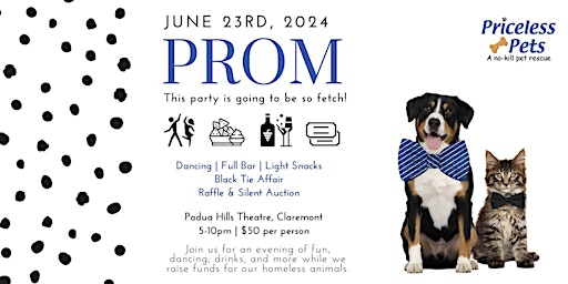 Imagem principal do evento Welcome to Priceless Pets Prom