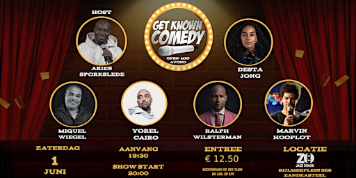 ZOJazz Stage Presents Get Known Comedy primary image