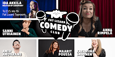 Fat Lizard Comedy Club Toukokuu
