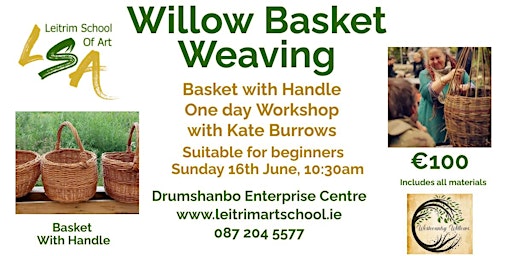 (D) Willow Basket Weaving, (basket with handle), Sun 16th Jun, 10:30am primary image