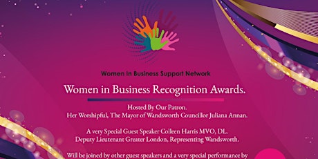 WOMEN IN BUSINESS RECOGNITION AWARDS