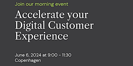 Accelerate your digital customer experience