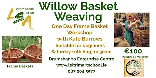 (D)Willow Basket Weaving Workshop. (Frame Basket), Sat 10th Aug 10:30am  primärbild
