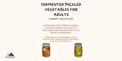 Primaire afbeelding van Fermented Pickled Vegetables For Adults