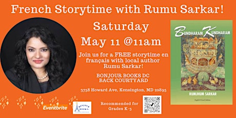 French Storytime with Local Author Rumu Sarkar!