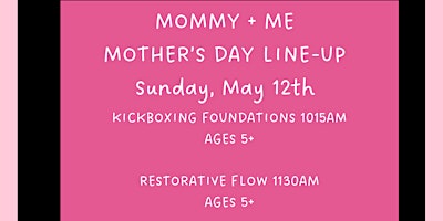 Imagen principal de Mommy and Me Mother's Day Fitness Classes at Fit Theorem Livonia
