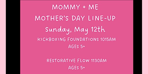 Primaire afbeelding van Mommy and Me Mother's Day Fitness Classes at Fit Theorem Livonia