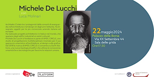Image principale de Genova BeDesign Week 2024 - Talk Michele De Lucchi