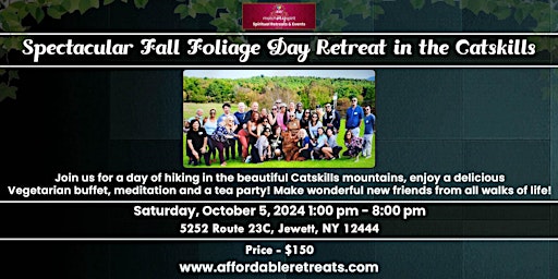 Imagem principal do evento Spectacular Fall Foliage Day Retreat in the Catskills