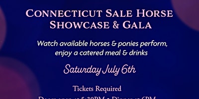 Connecticut Sale Horse Showcase & Gala primary image
