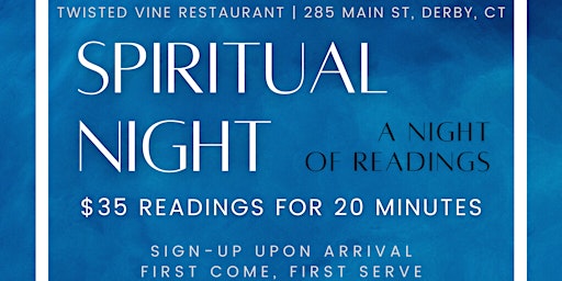 Imagem principal do evento Spiritual Night - A Night of Readings