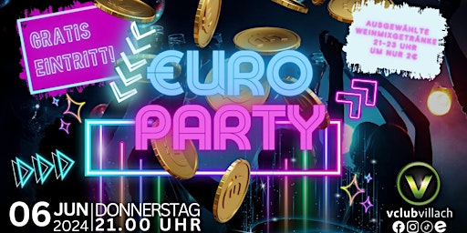 Imagem principal do evento €URO // Party