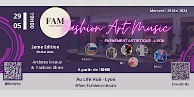 Primaire afbeelding van FAM. Fashion Art Music.                              Lyon 2nd Edition