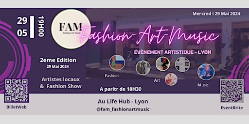 Immagine principale di FAM. Fashion Art Music.                              Lyon 2nd Edition 