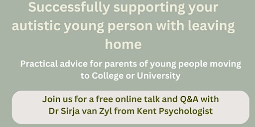 Imagen principal de Successfully supporting your autistic young person with leaving home.