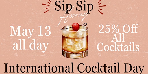 Celebrate International Cocktail Day at On Par Entertainment primary image