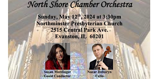 Imagen principal de North Shore Chamber Orchestra featuring Susan Merdinger and Nazar Dzhuryn 2