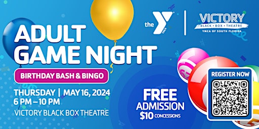 Adult Game Night: Birthday Bash & Bingo primary image