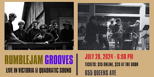 Rumblejam Grooves Farewell Tour: Victoria @ Quadratic Sound primary image