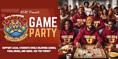 Hauptbild für Baltimore Tuskegee Alumni Club Scholarship Game Party & Student Send-Off
