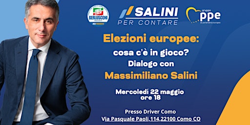 Imagem principal do evento Elezioni europee: cosa c'è in gioco? Dialogo con Massimiliano Salini