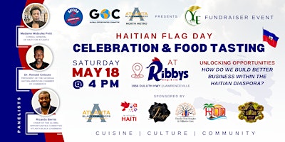 Primaire afbeelding van Haitian Flag Day Celebration & Food Tasting at Ribby's (fundraiser event)
