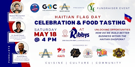 Image principale de Haitian Flag Day Celebration & Food Tasting at Ribby's (fundraiser event)