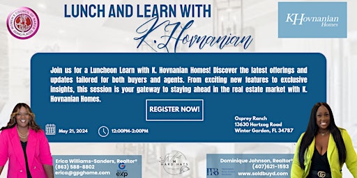 Image principale de Lunch N Learn with K. Hovnanian