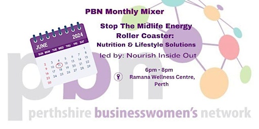 Immagine principale di Stop The Midlife Energy Roller Coaster: Nutrition & Lifestyle Solutions 