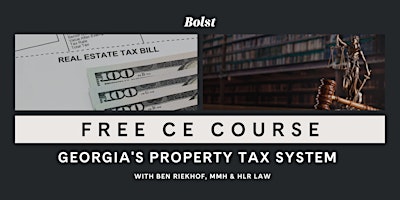 Imagem principal do evento Georgia's Property Tax System