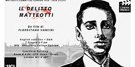 The Matteotti Assassination: screening and Q/A