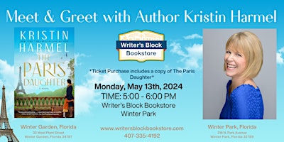 Private Meet & Greet with Orlando Author Kristin Harmel primary image