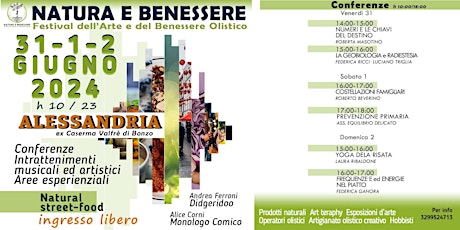 NATURA E BENESSERE- Festival dell'arte e del Benessere olistico  2024