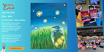 Imagem principal do evento Winter Garden Paint and Pizza – Fireflies