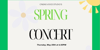Cineas Voice Studio: Spring Concert primary image