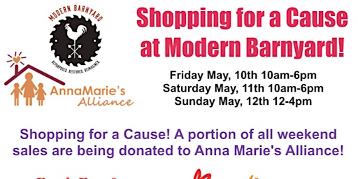 Women's Weekend! Shopping for a Cause at Modern Barnyard! May 10th - 12th primary image