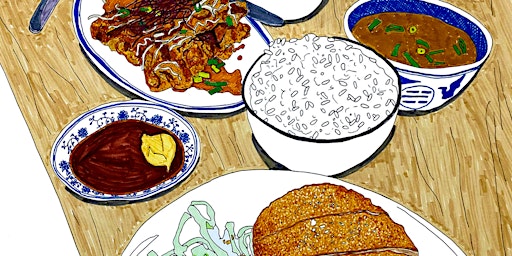 Vernissage Hox Gallery "Meals in Paris" par Good Food Crap Drawing  primärbild