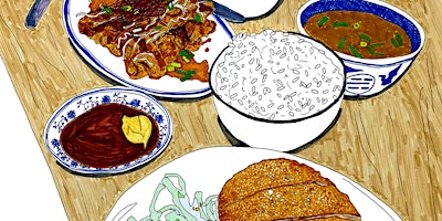 Imagen principal de Vernissage Hox Gallery "Meals in Paris" par Good Food Crap Drawing