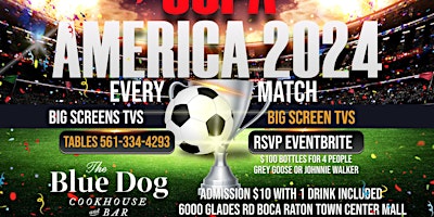 Copa America Live @ THE BLUE DOG BOCA RATON. EVERY GAME in June primary image