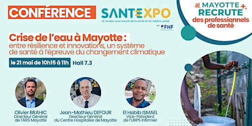 Imagem principal do evento Crise de l'eau  à Mayotte : entre résilience et innovations.