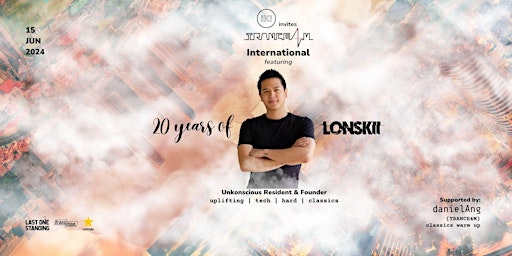 Imagem principal do evento TRANCE4M International ft 20 years of LonSkii (Unk Founder & Resident)