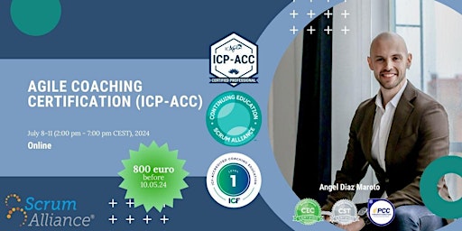 Hauptbild für AGILE COACHING CERTIFICATION (ICP-ACC) IN ENGLISH