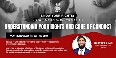 Know Your Rights: Understanding Student Action Protest & Code of Conduct primary image