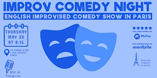 Immagine principale di Improv Comedy Night | An English Interactive Show in Paris 