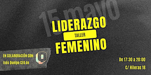 Hauptbild für TALLER LIDERAZGO FEMENINO
