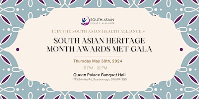 Primaire afbeelding van South Asian Heritage Month Awards Met Gala
