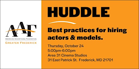 AAF HUDDLE: Hiring Actors & Models primary image