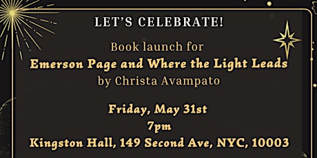 Free book launch party: Emerson Page and Where the Light Leads