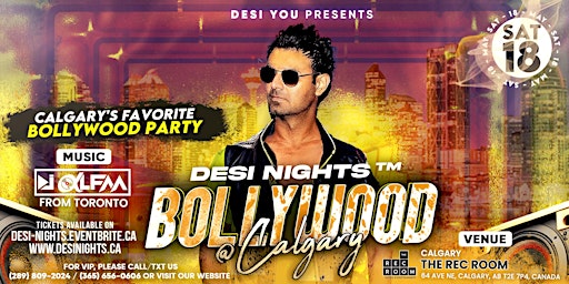 Primaire afbeelding van Desi Nights ™ – Bollywood @ Calgary