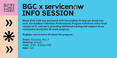 BGC x ServiceNow Information Session